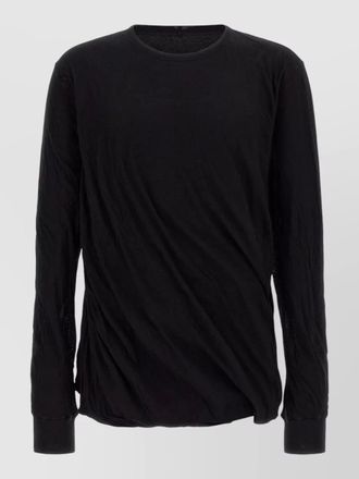 Rick Owens jumbo double ls crinkled long sleeve t-shirt