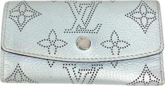 Louis Vuitton Pre-owned Wallets, female, Blue, Size: ONE SIZE Pre-owned Monogram Mahina Keycase