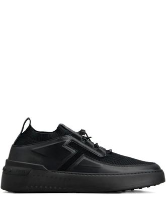 Tod's Sneakers con lavorazione a maglia - Nero