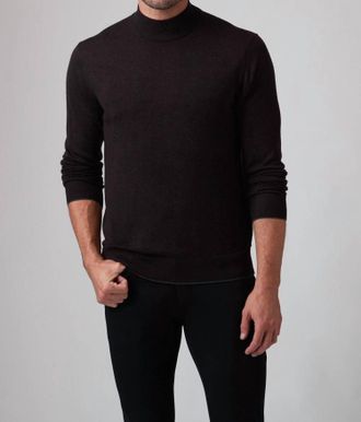 Raffi Bode Mock Neck Sweater In Espresso