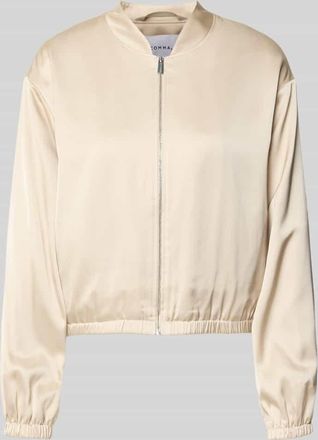 Comma Blouson mit Stehkragen und Rei&szlig;verschluss in Sand, Gr&ouml;&szlig;e 34