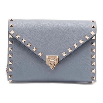 Valentino Rockstud Mini Bag - female - Valentino - Cross Body Bags - Blue - ONE SIZE - Bags