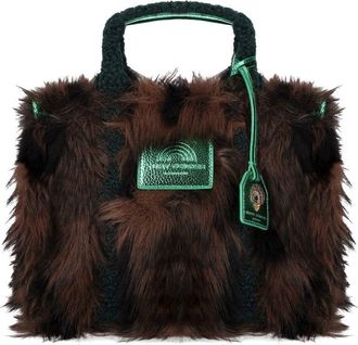 Kurt Geiger Fur Southbank Brown Handbag
