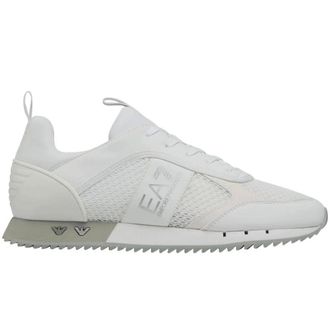Emporio Armani Stijlvolle witte sneakers - Heren - Sneakers - Wit - 44 2/3 EU - Schoenen