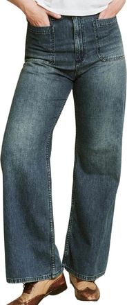 The Great. Womens The Dock Jean In Marina Wash