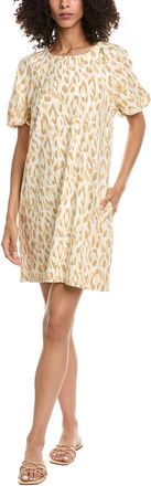Tommy Bahama Cheetah Cove Linen-Blend Shift Dress