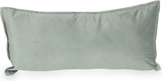 OEM Coj&iacute;n Grande De Terciopelo Gris Para Sof&aacute;