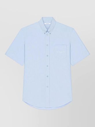 Givenchy paris jacquard shirt short sleeves pocket