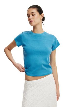 Cotton On Womens 90 S Baby Tee in Washed Lapis Lazuri at Nordstrom, Size Xx-Large