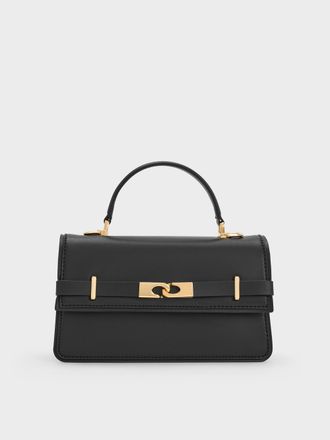 Charles & Keith Arlet Belted Top Handle Bag