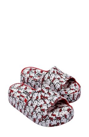 Melissa x Hello Kitty and Friends Platform Slide Sandal in Red/White at Nordstrom, Size 10