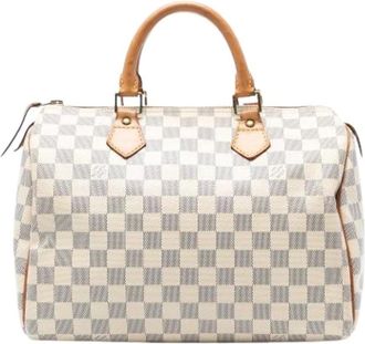Louis Vuitton Pre-owned Handbags, female, White, Size: ONE SIZE Pre-owned Canvas Handbag