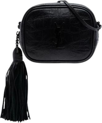 Saint Laurent Pre-owned Blogger Crossbody Bag - Dames - Vintage Schoudertas - Zwart - ONE Size - Leer - Vintage