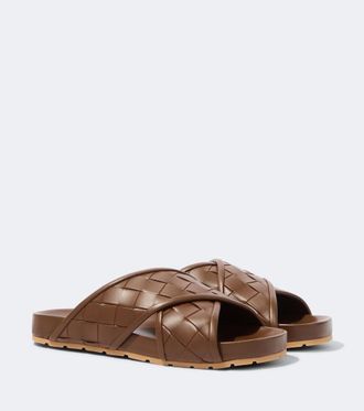 Bottega Veneta Tarik Intrecciato leather sandals
