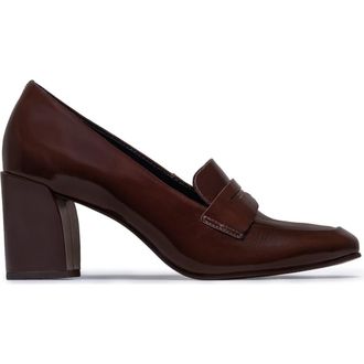 Bernardo Nevaeh Loafer Pump in Dark Chocolate at Nordstrom, Size 6.5