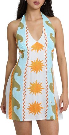Billabong Sunny Sometimes Halter Minidress in Salt Crystal at Nordstrom, Size X-Small