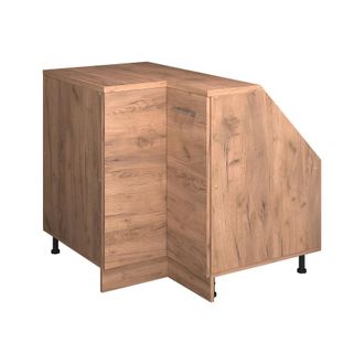 Vicco Armario Para Techo Inclinado Armario De Esquina Rion, Roble Dorado, 75.6 X 81.6 Cm Con 1 Puerta, Carcasa Del Armario 60 Cm De Profundidad, Vicco