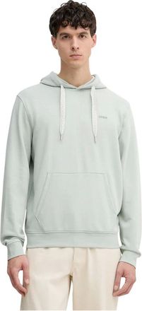 Guess Heren, Sweatshirts & Hoodies, Groen, Maat: 2XL Katoen