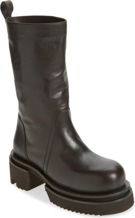 Rick Owens Bogun Platform Boot in Dark Dust at Nordstrom, Size 11Us