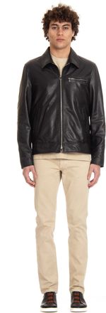 Salvatore Santoro Supersoft Nappa Bomber Jacket