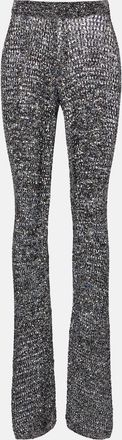 Missoni Sequined lam&eacute; flared pants
