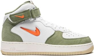 Nike Air Force 1 Mid QS Jewel Oil Green sneakers - unisex - Leather - 11.5 - White