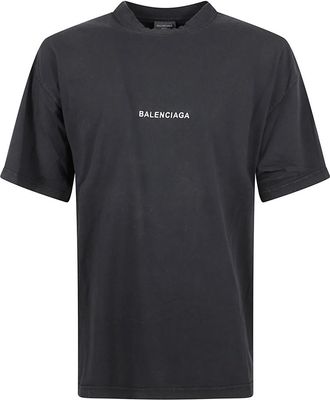 Balenciaga T-Shirts, male, Black, S, Jersey Crew Neck Short Sleeve T-shirt