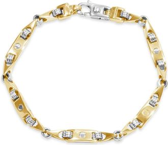 Pompeii3 Mens Link 14k Gold (28gram) or Platinum (45gram) 5.5mm Bracelet 8.5