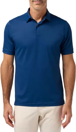 Mizzen+Main Halyard Trim Fit Performance Polo in Midnight Navy at Nordstrom, Size Xx-Large