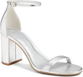 BP. Livia Ankle Strap Sandal in Silver Metallic at Nordstrom Rack, Size 6.5