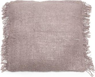 Bazar Bizar Funda de coj&iacute;n de algod&oacute;n en gris 60x60x10 cm