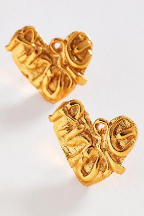 10 Decoart Amore Heart Post Earrings