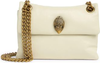 Kurt Geiger Bone Mini Kew Leather Bag, Bone