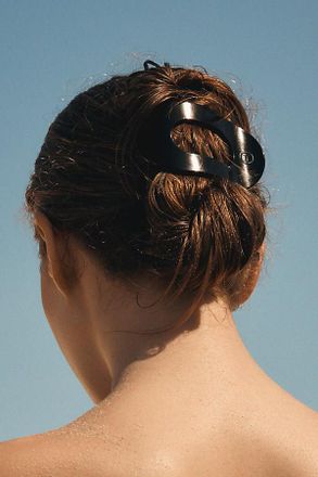 Teleties Medium Flat Round Hair Claw Clips, Set of 2