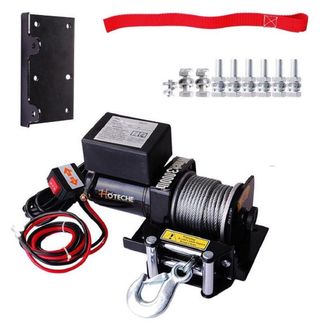 Trade Shop Trade Shop - Verricello Elettrico 1350kg Paranco Argano A 12v Con Telecomando Tira Barche