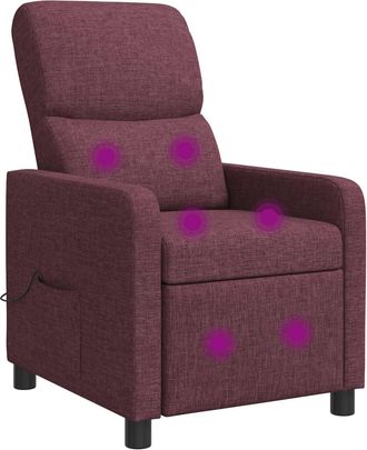 vidaXL Recliner Morado Tela Vidaxl