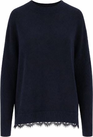 Ermanno Scervino Round-neck Truien - Dames - Ronde hals truien - Blauw - XS - Truien & Vesten