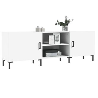 Berkfield Home TV Cabinet White 150x30x50 cm Engineered Wood | Size: 150 x 30 x 50 cm