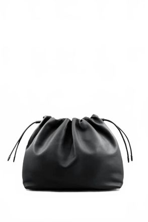 Studio Amelia Womens Alexandra Drawstring Bag In Black