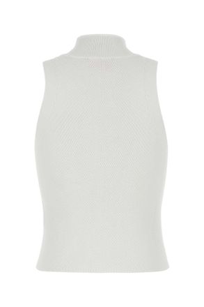 Diesel Womens White Viscose Blend M-Onervax Top 100 Exterior: Polyester Maglie