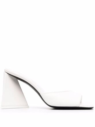 The Attico 95mm Devon sandals - women - Lamb Skin/Leather/Leather - 38 - White