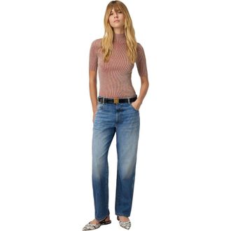 Missoni Mock Neck Sweater With Lam&eacute; Threads in Pink Lam&eacute; at Nordstrom, Size 44 It