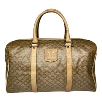 Celine Pre-owned Weekend Bags, female, Brown, Size: ONE SIZE Pre-owned Leather Vintage Weekend Bag