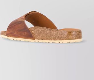Birkenstock leather big buckle sandals