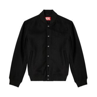 Diesel J-Arry Bomber Jacket - Heren - Zomerjassen - Zwart - L - Wol - Jassen