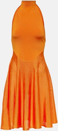 Alaia High-neck jersey minidress