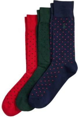 Ralph Lauren sokken met stippen - set van 3 multi