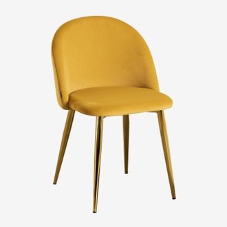 Sklum Pack De 2 Sillas De Comedor Tapizadas Y En Acero Kana Sklum