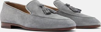 Scarosso Flavio Loafers in Grey - Suede at Nordstrom, Size 43.5