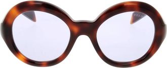 Prada Glasses, female, Brown, Size: ONE SIZE Glasses